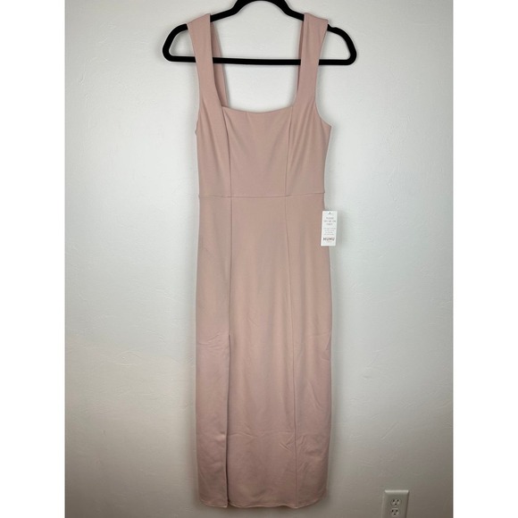 NWT Show Me Your MuMu Eden Midi Dress Dusty Blush SML